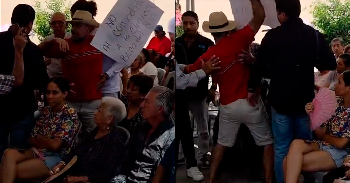 Agreden a manifestante en evento del Ayuntamiento de Boca del Río Agreden a manifestante en evento del Ayuntamiento de Boca del Río