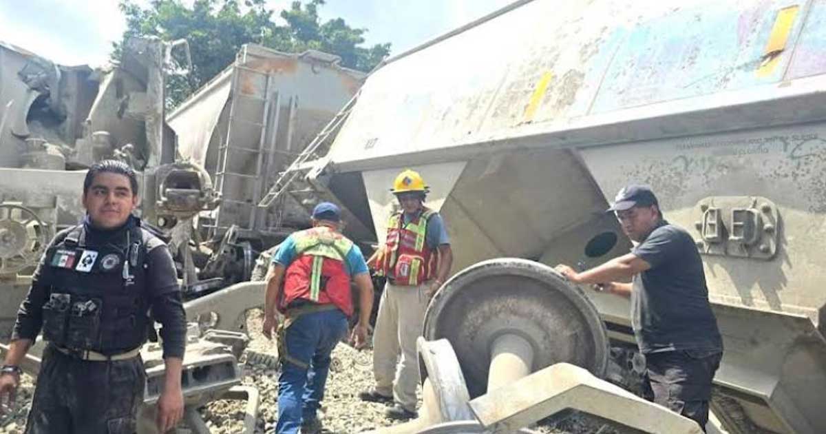 Se descarrila tren en Fortín