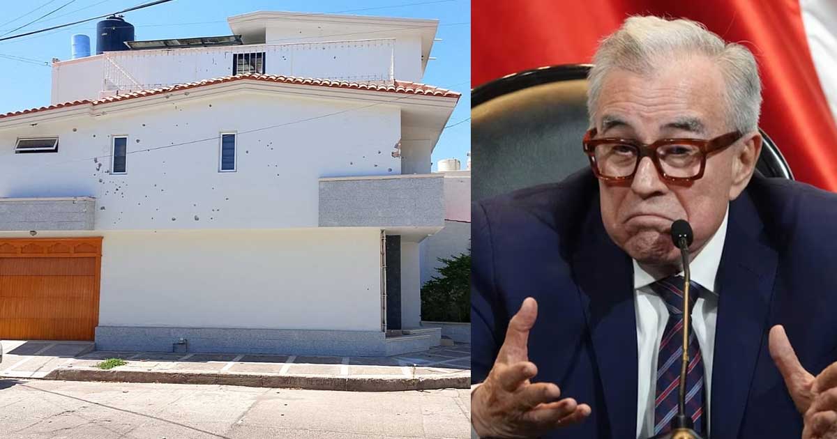 Balean casa del gobernador de Sinaloa, Rubén Rocha