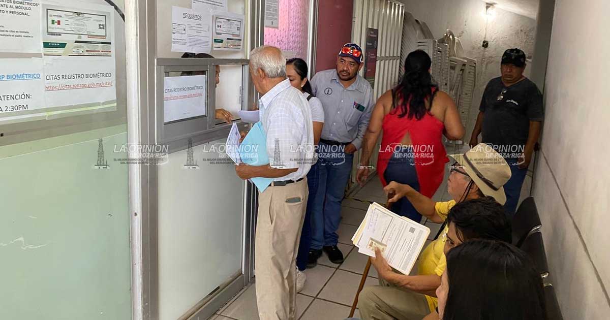 Continúa el trámite para la CURP biométrica en el módulo local