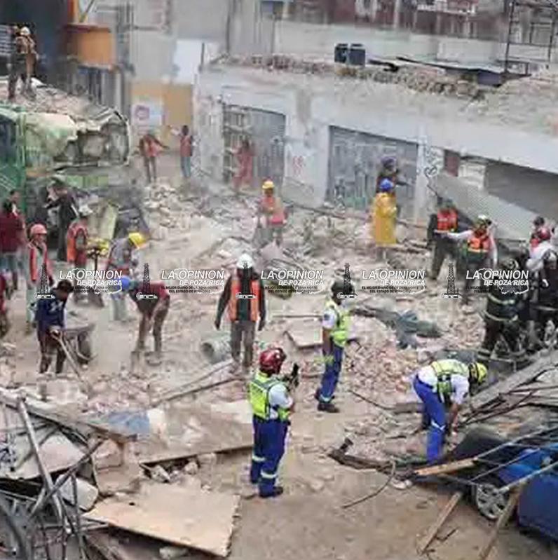 Colapsa fachada en Centro Histórico