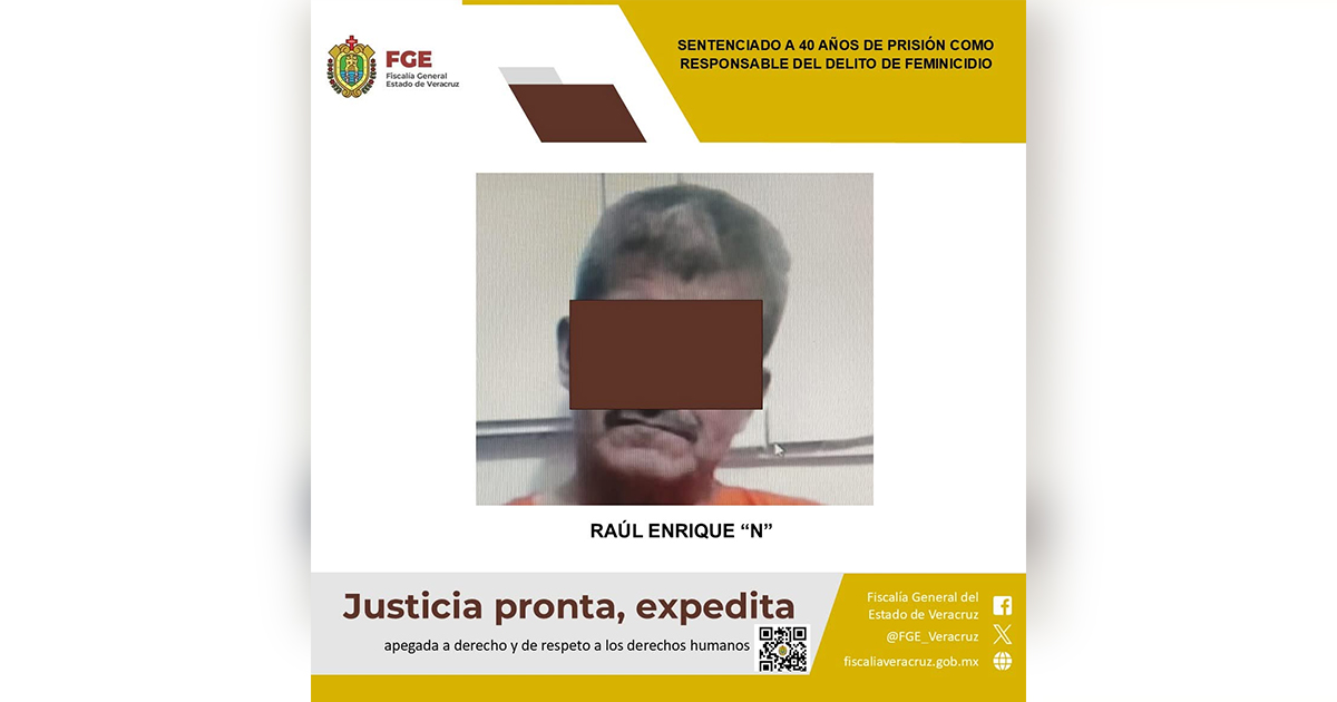 Dictan 40 años de prisión a feminicida Dictan 40 años de prisión a feminicida