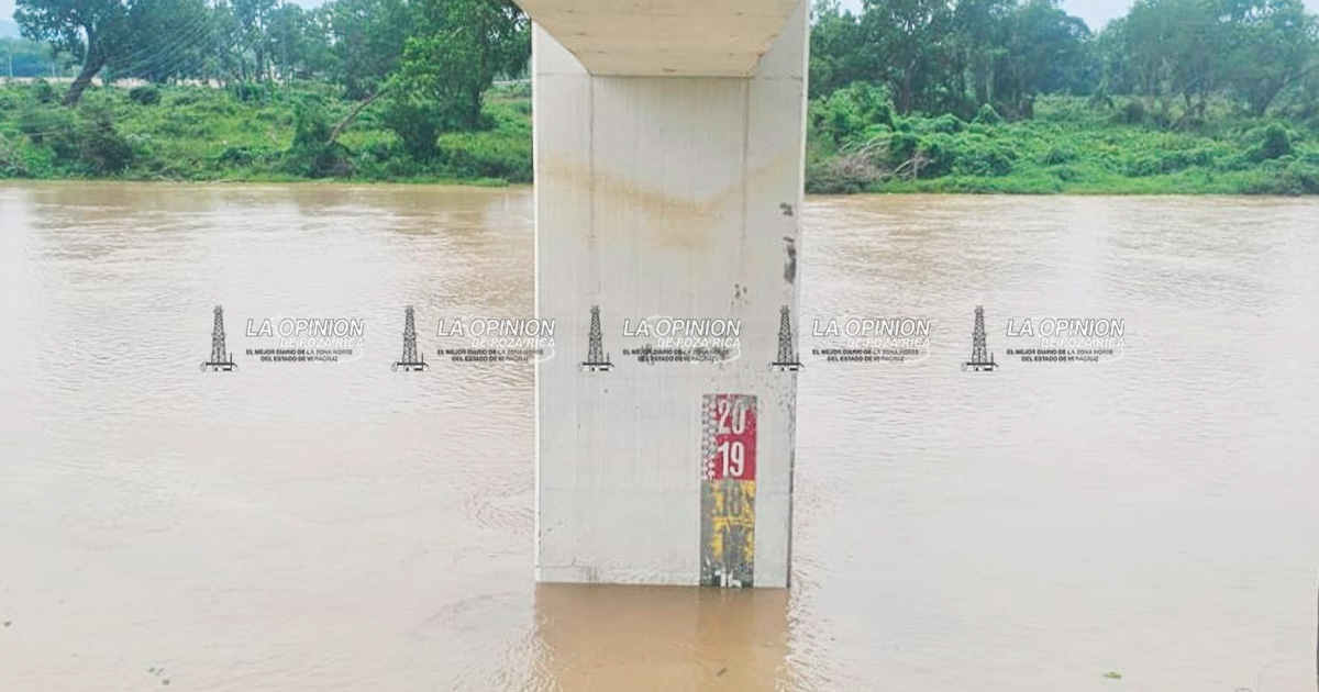 Registró el río Pantepec primera crecida de este año Registró el río Pantepec primera crecida de este año