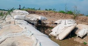Demandan rehabilitación del muro de contención