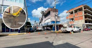 CFE cierra tramo de la calle Mariano Arista