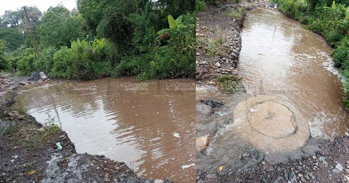 Alzan la voz por problemas en obra de drenaje
