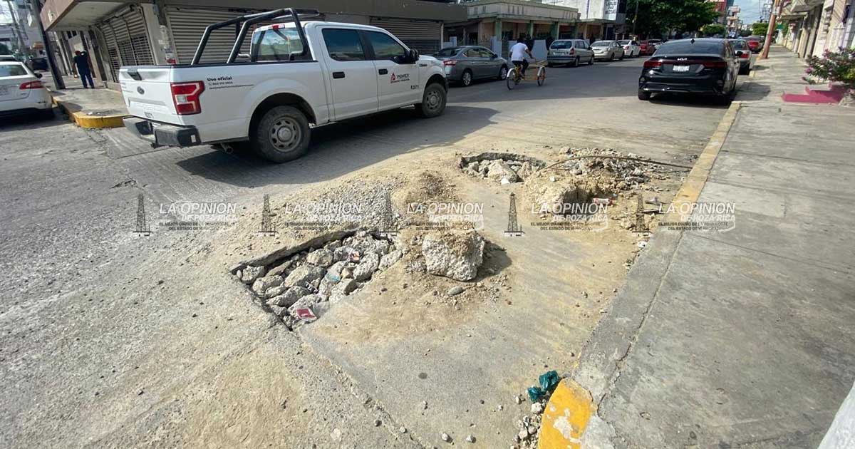 Tres meses y los daños en pavimento no son reparados por CAEV