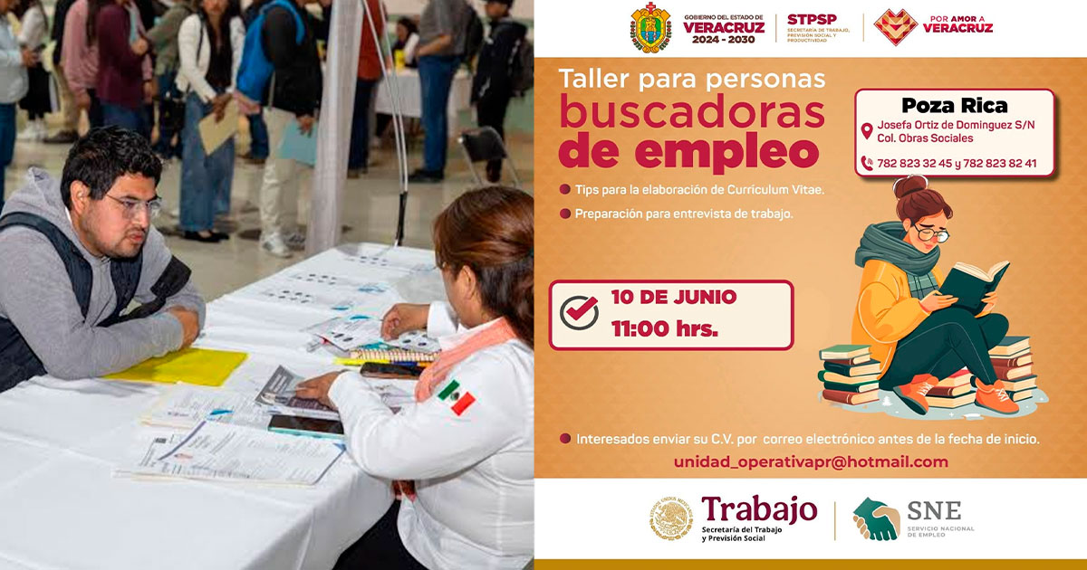 Impartirán taller a buscadores de empleo