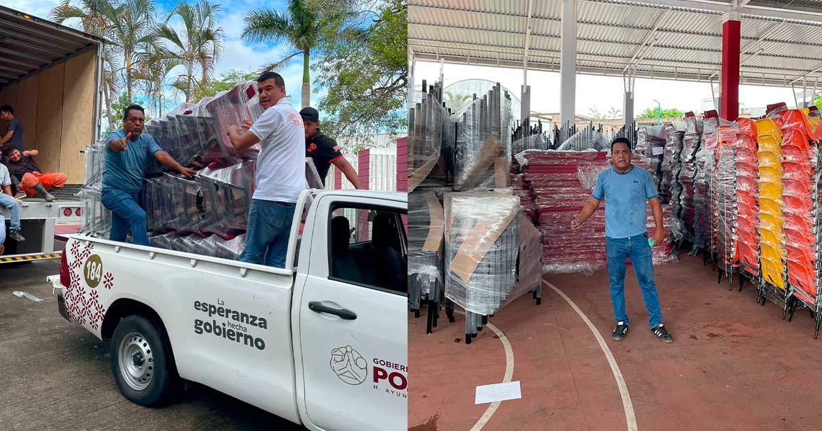 Benefician a 50 escuelas con equipo tecnológico y material educativo