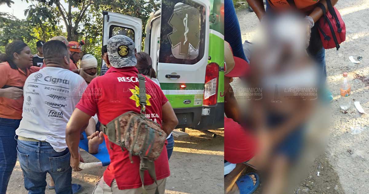 Dos jóvenes trasladados al hospital tras accidente en motocicleta