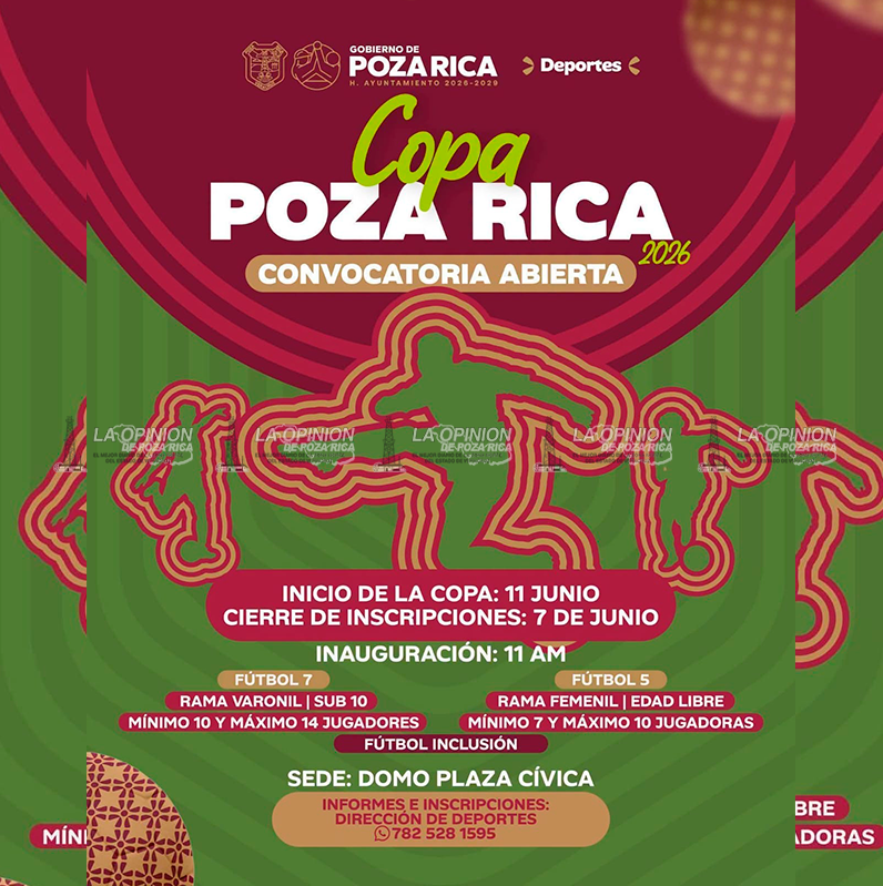 Todo listo para el arranque de la Copa Poza Rica 2026