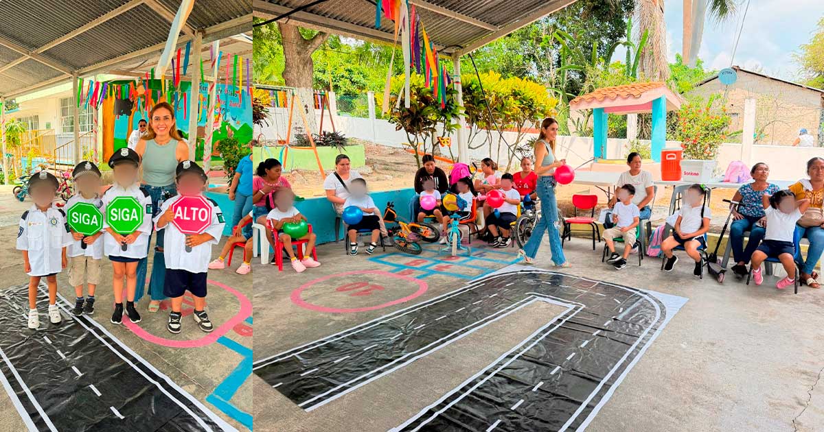 Impulsan cultura vial entre niñas y niños de Lomas de Arena Impulsan cultura vial entre niñas y niños de Lomas de Arena