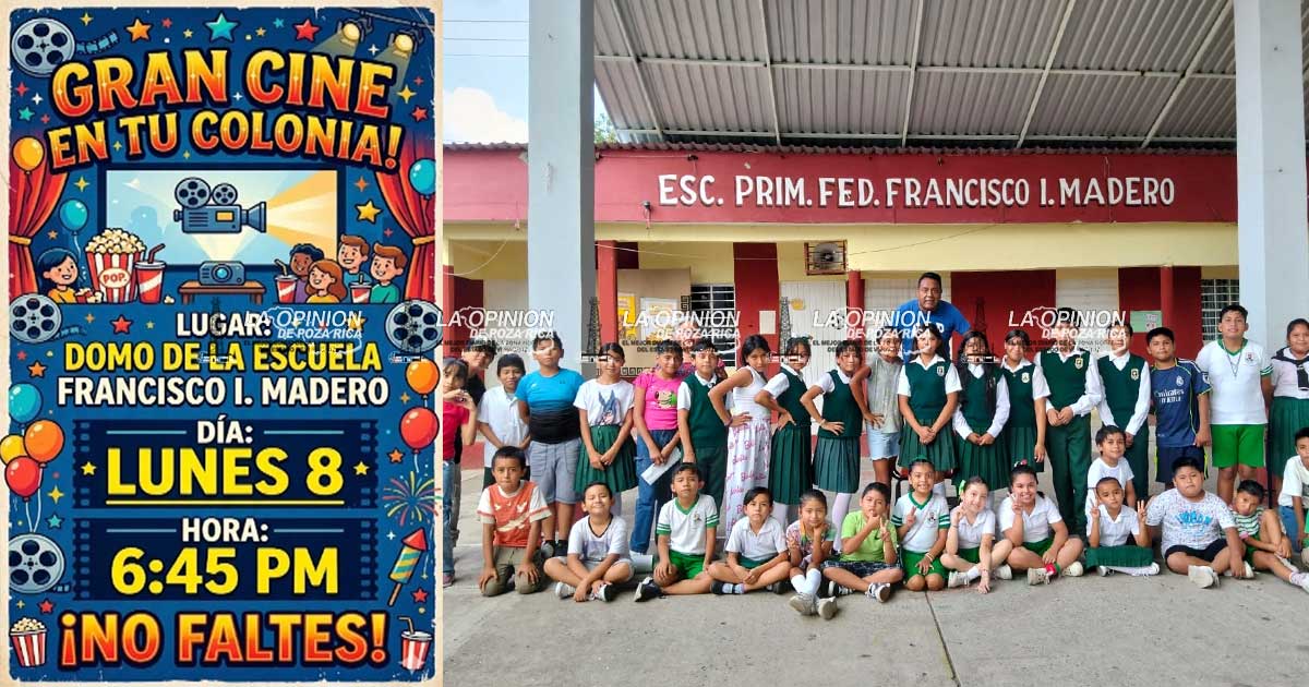 Cine en tu Casa llegará a la escuela Francisco I. Madero Cine en tu Casa llegará a la escuela Francisco I. Madero