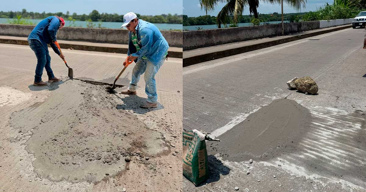 Reanuda CAEV Gutiérrez Zamora programa de bacheo tras concluir reparaciones hidráulicas Reanuda CAEV Gutiérrez Zamora programa de bacheo tras concluir reparaciones hidráulicas