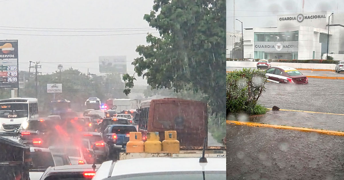 Tormenta inunda y deja severas afectaciones en cuatro municipios de la zona conurbada