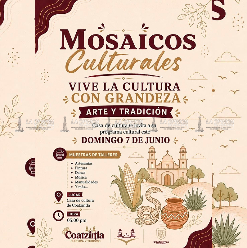 Invitan a disfrutar Mosaicos Culturales