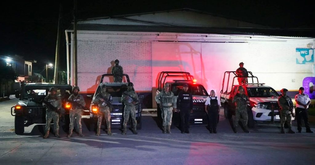Blindan Coatzintla con operativo conjunto Blindan Coatzintla con operativo conjunto