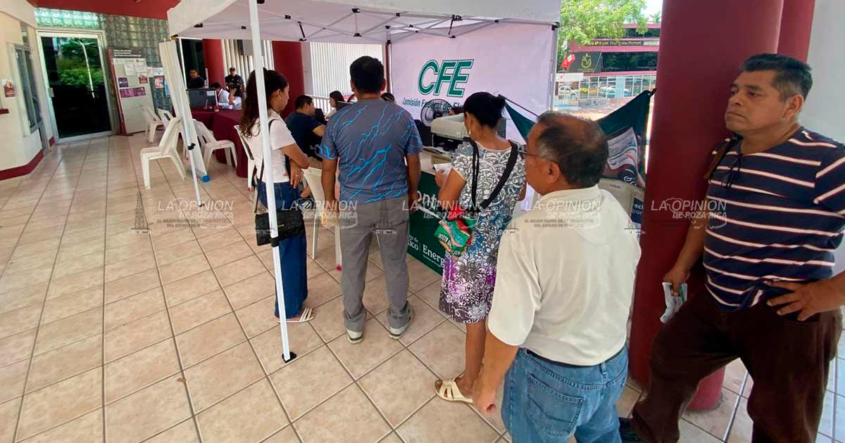 Este miércoles retiran los módulos de atención de CFE