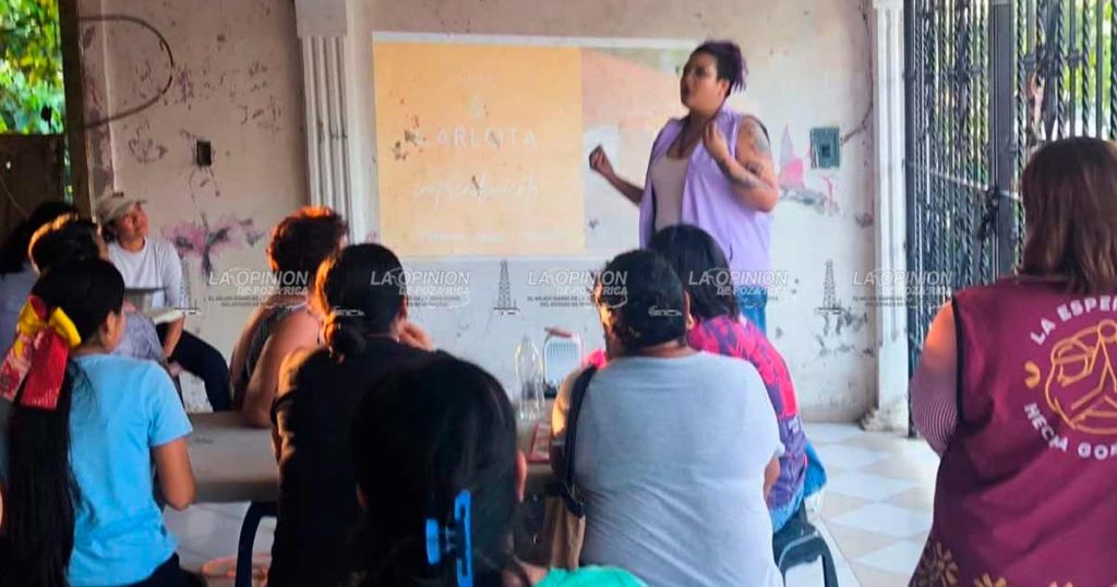 Impulsan la participación comunitaria con taller de Carlota de Mango en la colonia Morelos