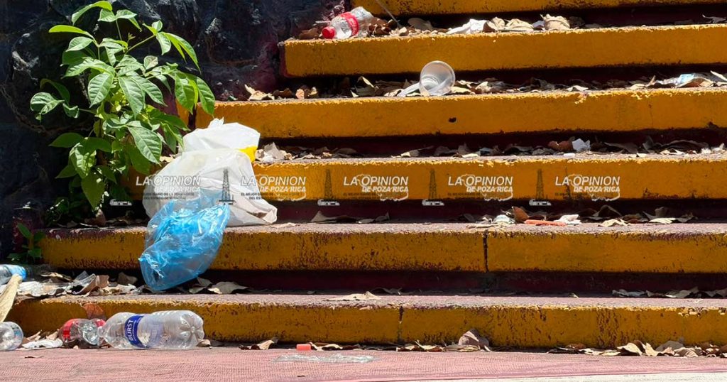 Denuncian deterioro y abandono en la Plaza Civica