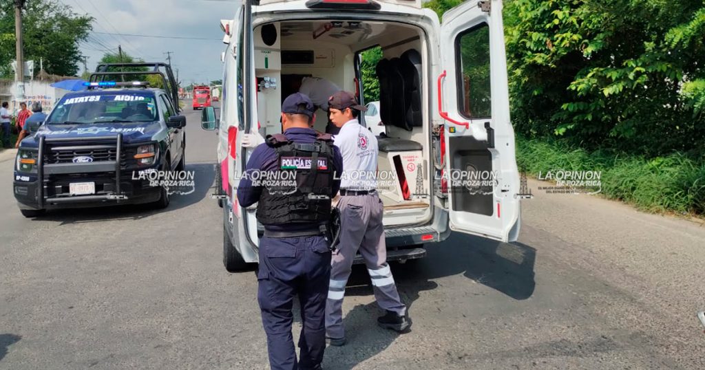 Mujer de la tercera edad resulta gravemente lesionada tras ser atropellada en la carretera Cazones–Poza Rica