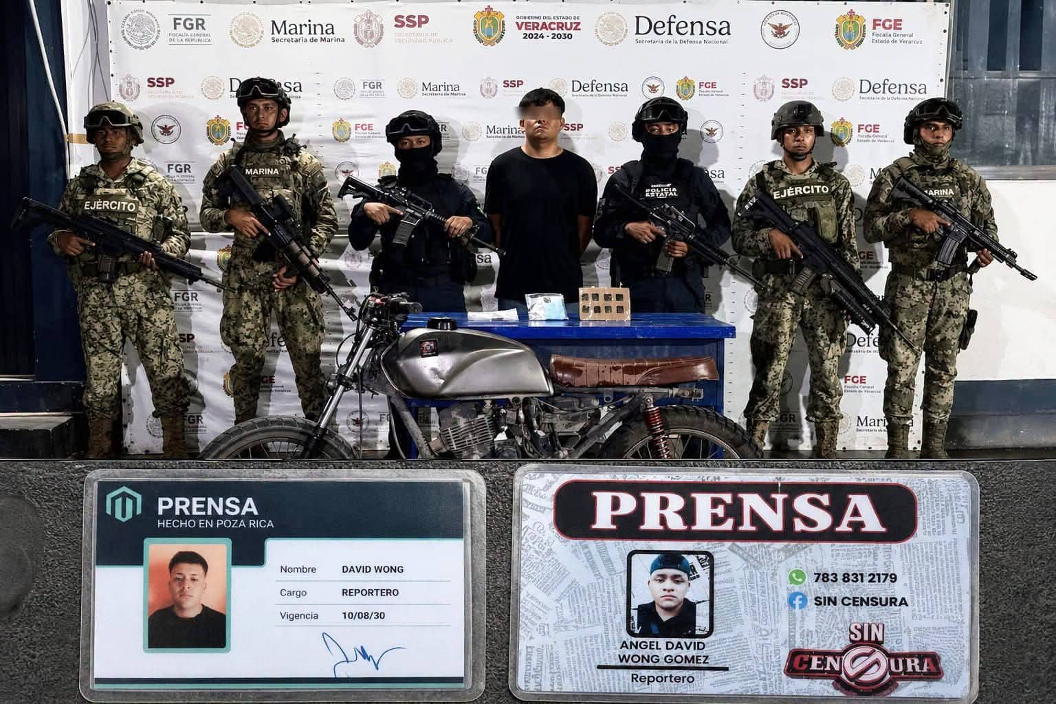 Detienen a reportero tras presunto lanzamiento de ponchallantas en la carretera Poza Rica–Cazones