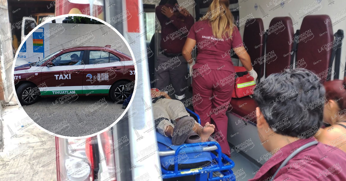 Automovilistas frustran fuga de taxista tras atropellar a joven en la colonia Yanga de Poza Rica