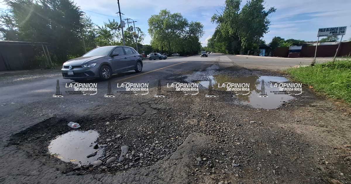 Bachetón deja fuera peligrosos hoyancos en tramo carretero Bachetón deja fuera peligrosos hoyancos en tramo carretero
