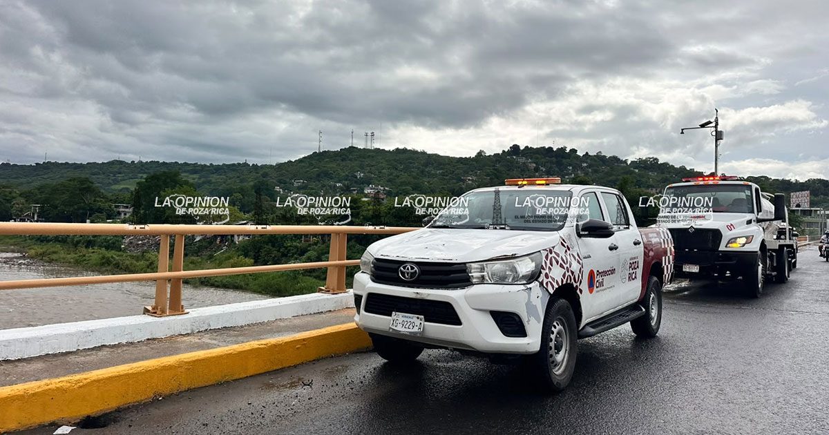 Protección Civil mantiene monitoreo del río ante persistencia de lluvias Protección Civil mantiene monitoreo del río ante persistencia de lluvias
