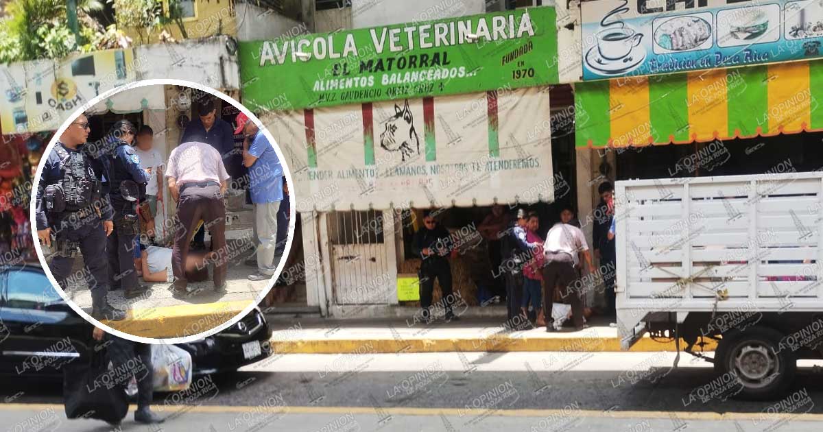 Convulsión en plena vía pública moviliza a cuerpos de emergencia en el centro de Poza Rica Convulsión en plena vía pública moviliza a cuerpos de emergencia en el centro de Poza Rica