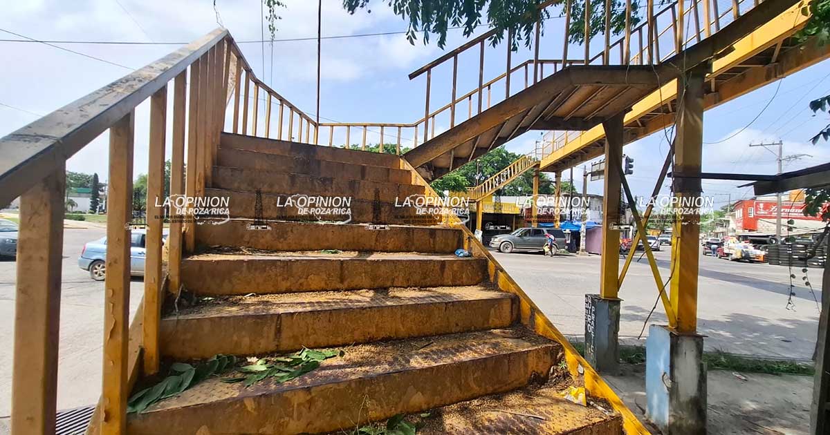 Puente peatonal de Álamo, un monumento al abandono Puente peatonal de Álamo, un monumento al abandono