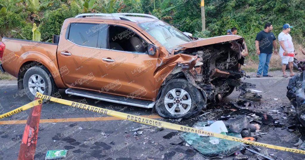 Choque frontal deja siete lesionados, tres de ellos graves, en la carretera Tihuatlán–Poza Rica