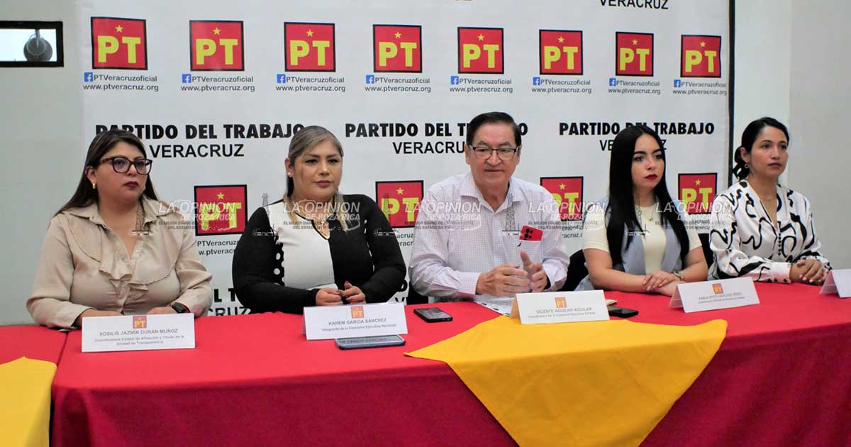 PT alista reestructuración en Veracruz rumbo a 2027: Vicente Aguilar