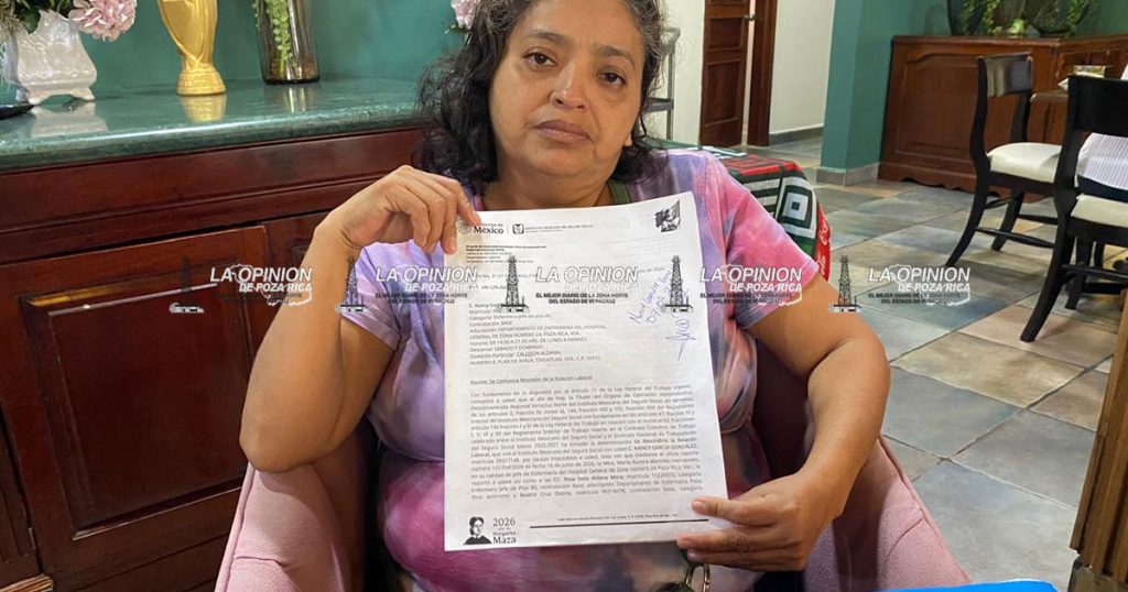 Rescinden contrato a enfermera y la despiden injustificadamente Rescinden contrato a enfermera y la despiden injustificadamente