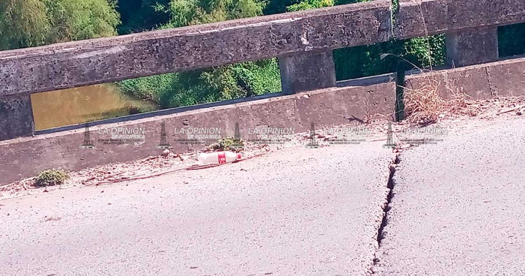 Exigen la reconstrucción del puente Monte Chiquito Exigen la reconstrucción del puente Monte Chiquito