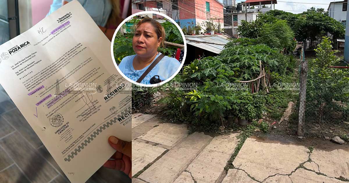 Vecinos denuncian invasión de acceso en el fraccionamiento Poza de Cuero