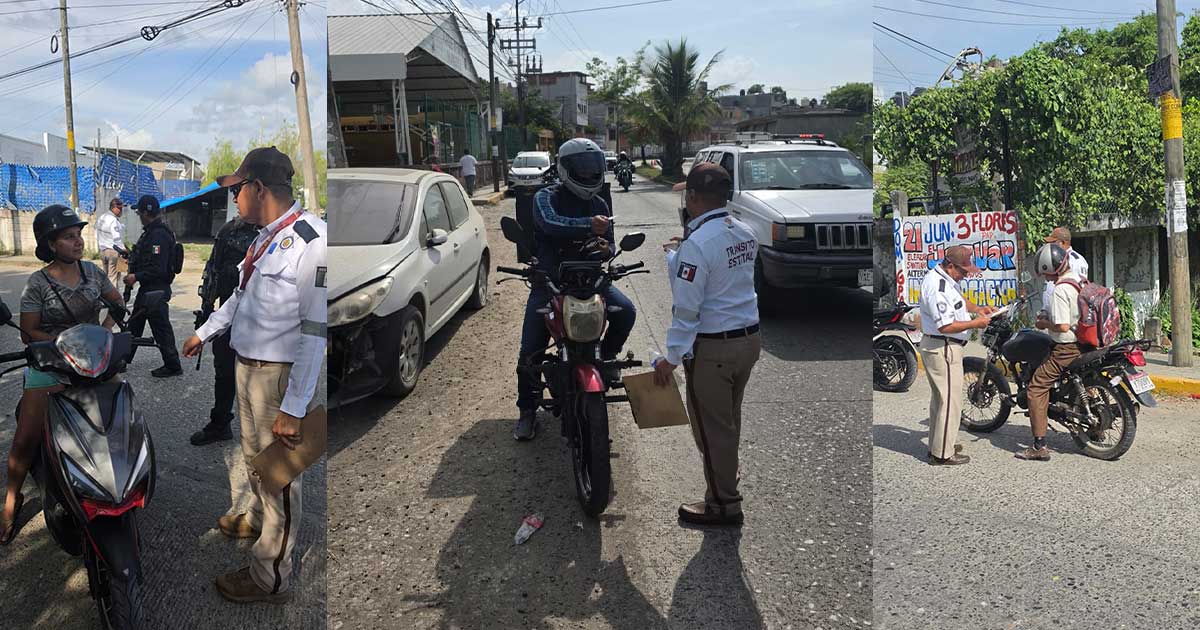 Intensifica Tránsito del Estado operativo "Casco Seguro" en motociclistas Intensifica Tránsito del Estado operativo "Casco Seguro" en motociclistas
