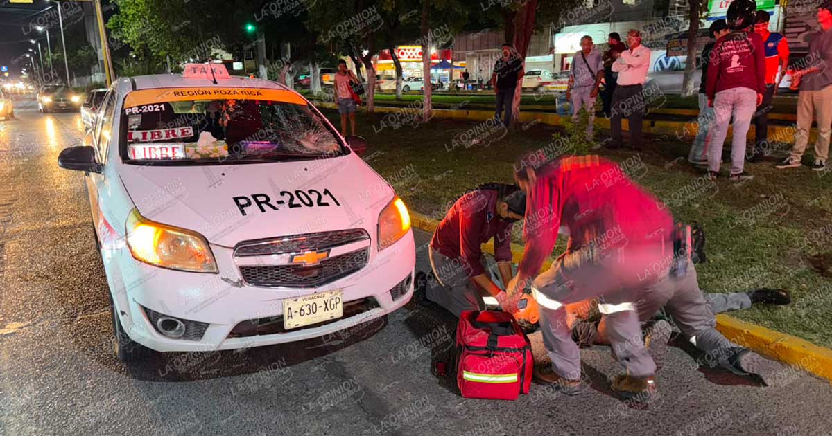 TAXISTA MANDA AL HOSPITAL A PEATÓN