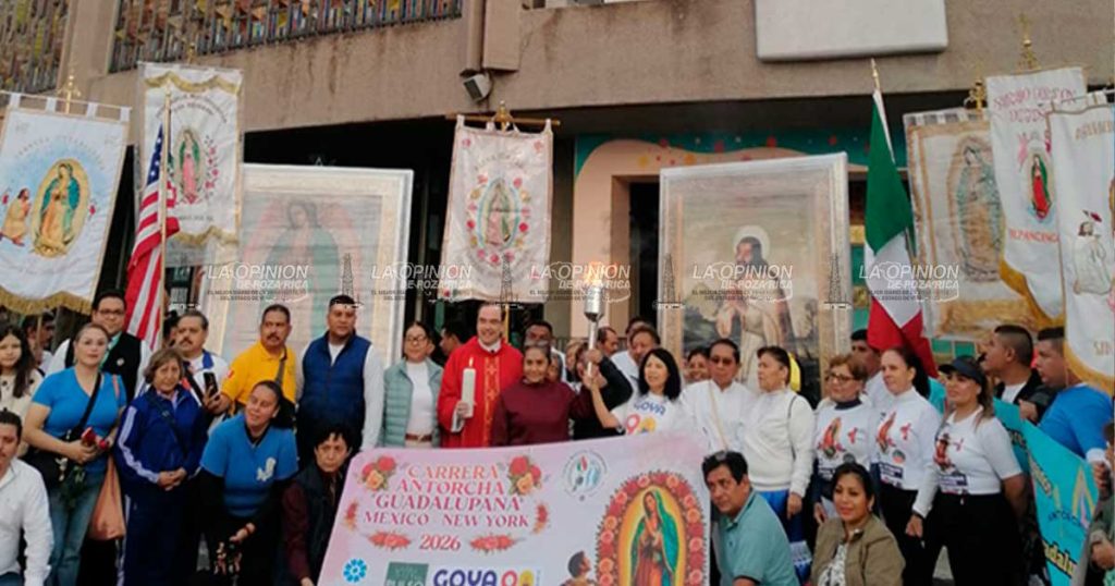 Antorcha Guadalupana rumbo a Nueva York hará escala en Coatzintla