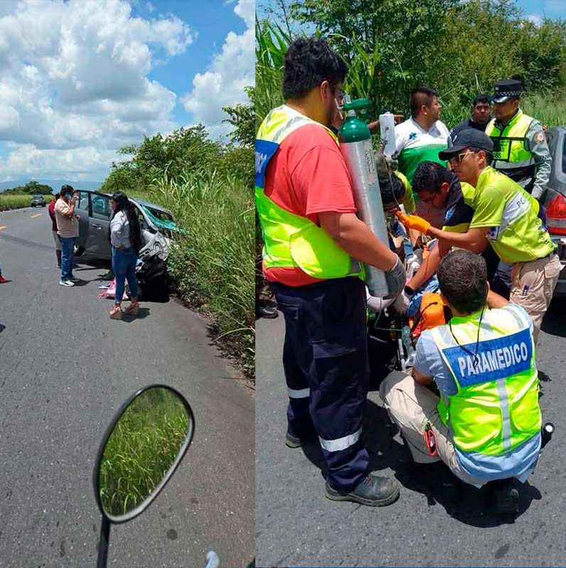 QUEDA PRENSADO TRAS FUERTE CHOQUE EN LA CÓRDOBA-VERACRUZ