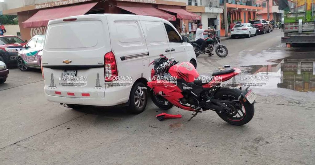 Motociclista resulta gravemente lesionado tras choque en la colonia Ricardo Flores Magón