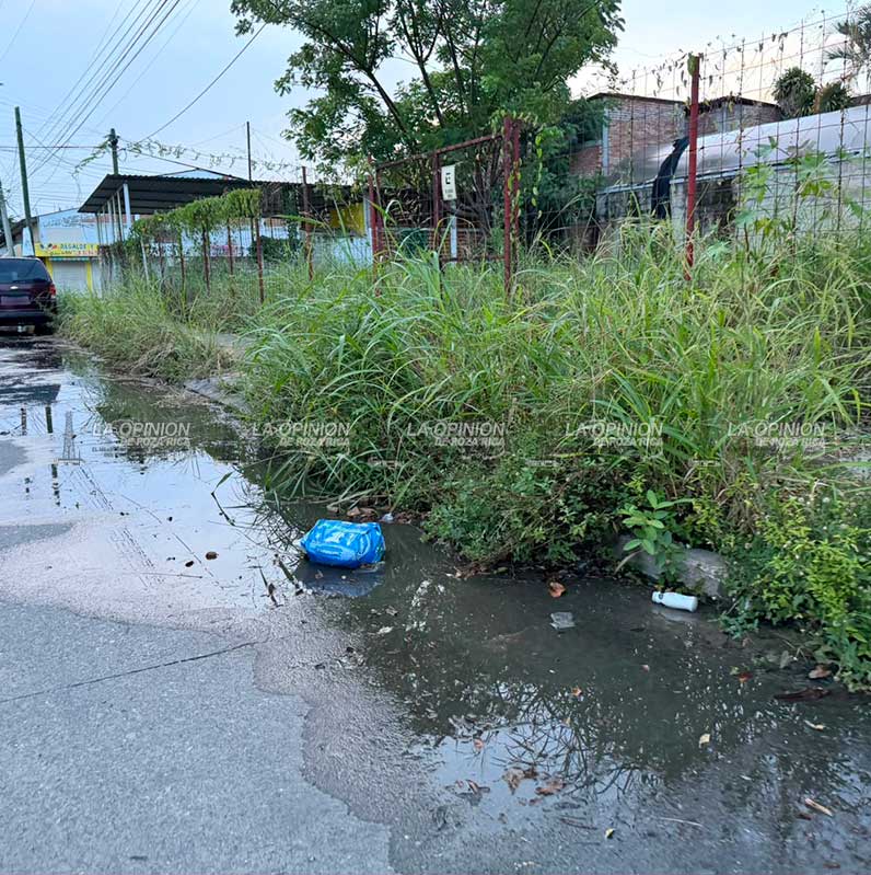 Reportan fuga de agua en la colonia 27 de Septiembre