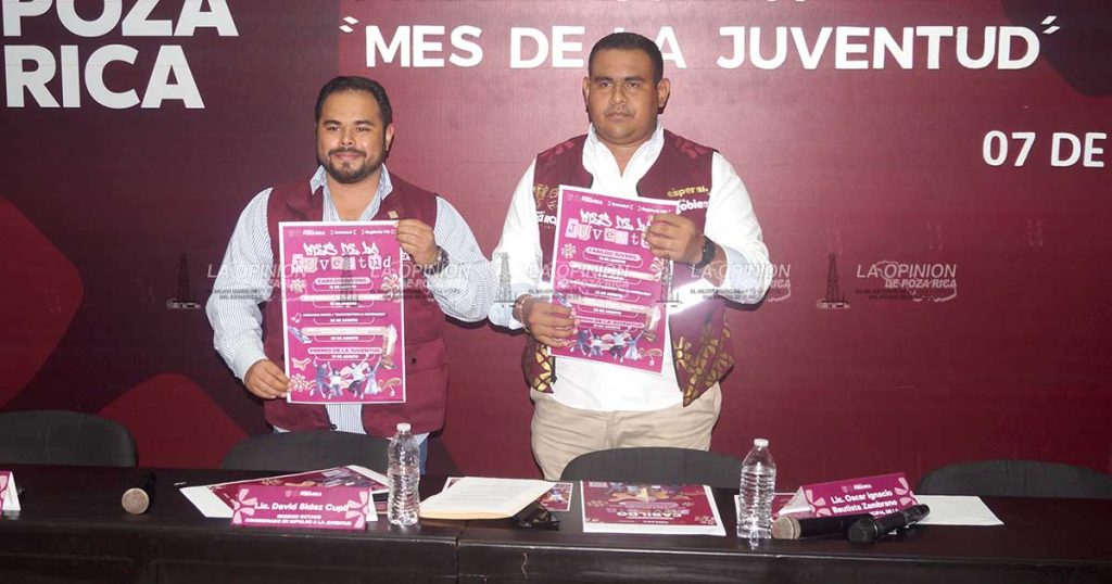 Presentan programa de actividades para las juventudes