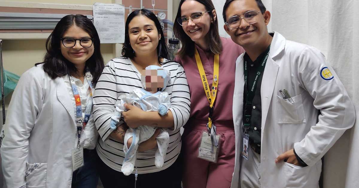 UMAE del IMSS en Veracruz Norte restablece tránsito intestinal de lactante con desnutrición severa