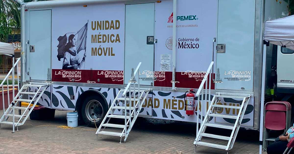 Arrancan jornadas de la Unidad Médica Móvil PEMEX