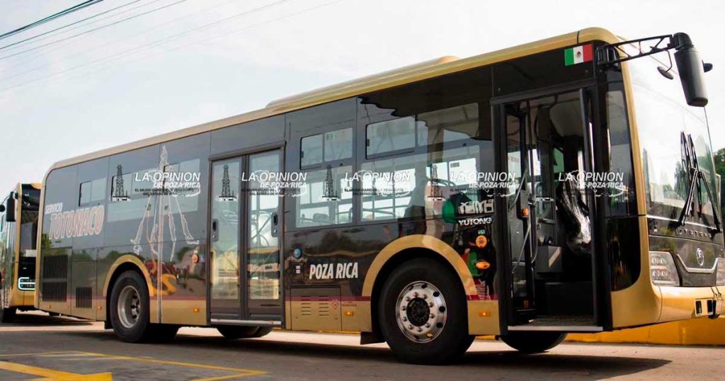 Nuevos autobuses Totonacos comenzarán a prestar servicio en Poza Rica y la región