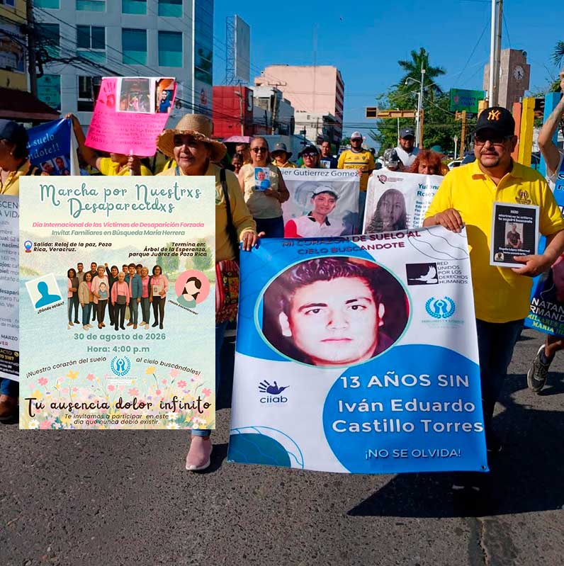Convocan a marcha por personas desaparecidas en Poza Rica