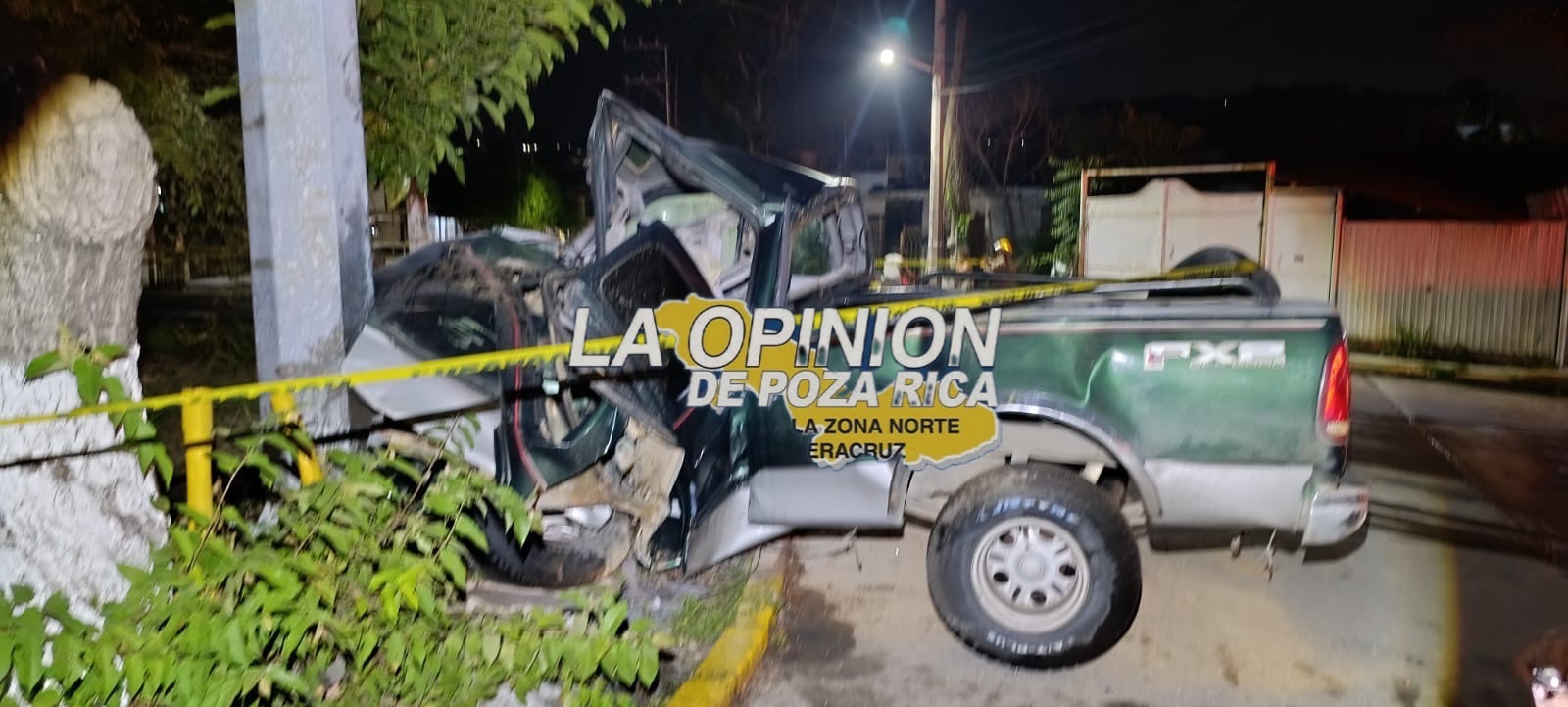 Chocó contra poste de C4 en Poza Rica
