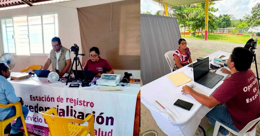 Realizan credencialización del Servicio Universal de Salud en Coatzintla y Tihuatlán