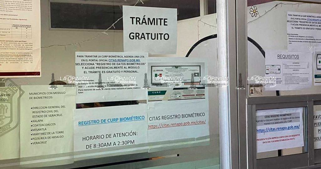 Se registran para la CURP biométrica en el módulo local